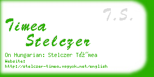 timea stelczer business card